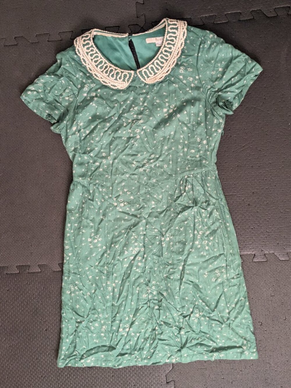 vintage retro boden dress peter pan collar us 6 dandelion print knee length